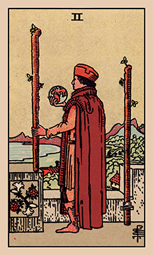 Two of Wands Rider–Waite–Smith tarot card