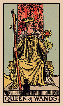 Queen of Wands Rider–Waite–Smith tarot card